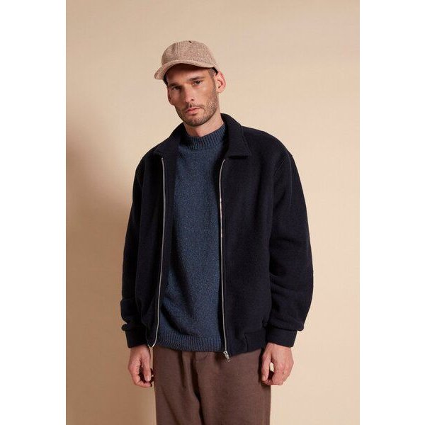 Givn Berlin Bomberjacke GBDAVID aus Wolle - Dark Blue