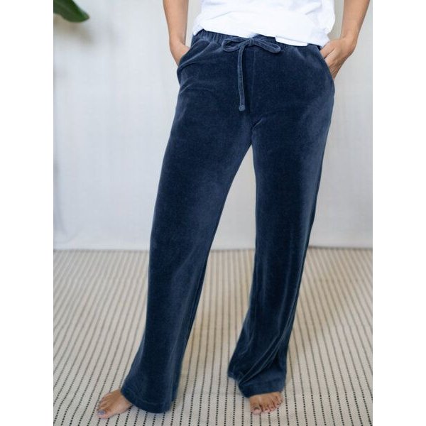 FUXBAU Frauen Samt Hose