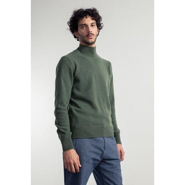 Rifò - Circular Fashion Made in Italy Stehkragenpullover aus recycteltem Kaschmir Modell: Clemente