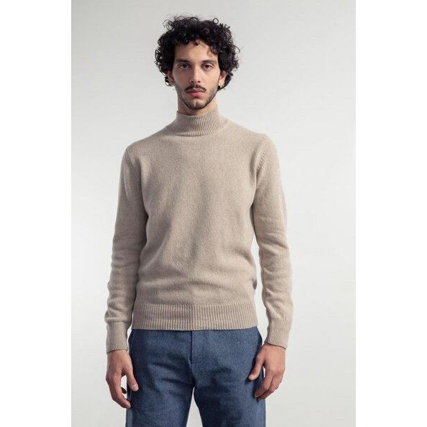 Rifò - Circular Fashion Made in Italy Stehkragenpullover aus recycteltem Kaschmir Modell: Clemente