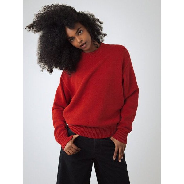 Honest Basics Damen Crew-Pullover aus 100% Bio-Baumwolle