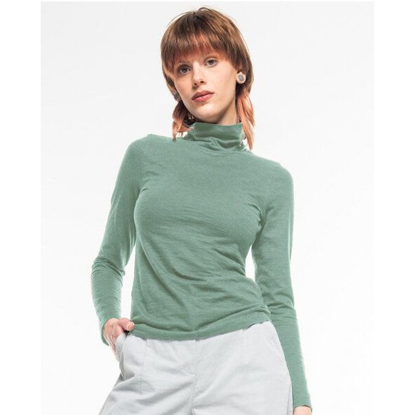 Alma & Lovis Rollkragenshirt aus Organic Cotton-Wool-Mix | Wool Rolli