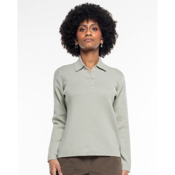 Alma & Lovis Polo-Pullover aus Organic Cotton-Wool-Mix | Cot-Wool Polo