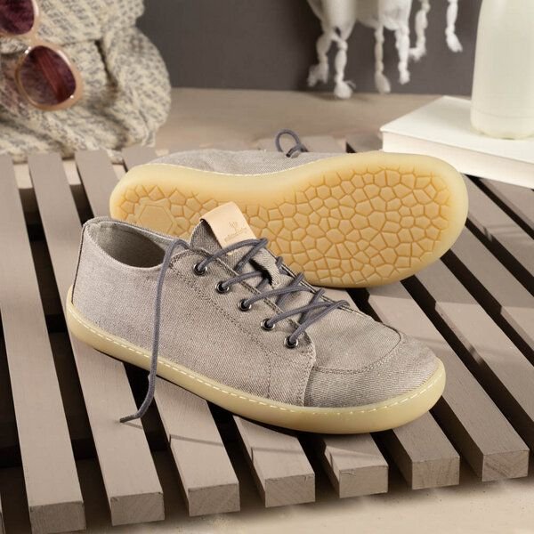 nahtur-design Barfuß-Sneaker Sommer aus Bioleinen | Barfußschuh