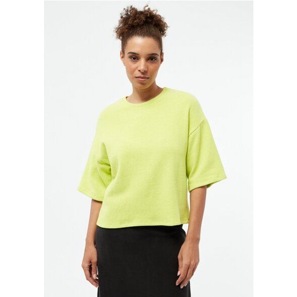 Givn Berlin Sweater GBSELMA aus recycelter Baumwolle - Lime Green