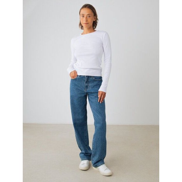 Honest Basics Damen Straight Jeans aus 100% Bio-Baumwolle