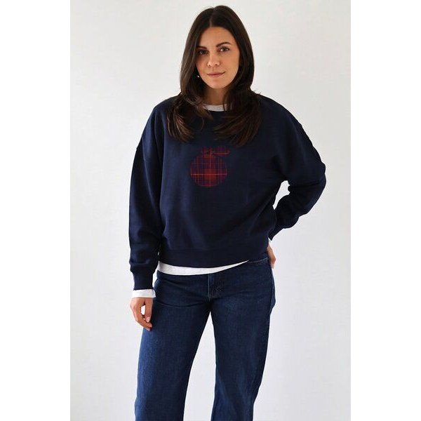 Kultgut Artdesign Boxy-Style Sweatpullover / Scottish Apple