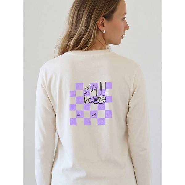 Kultgut Artdesign- Softes Langarmshirt Biobaumwolle/ Snooze