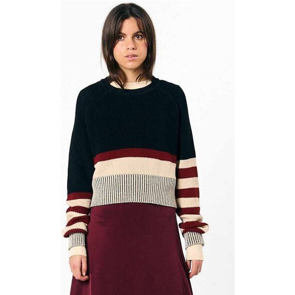 Suite 13 Lab Nelas Baumwoll-Pulli mit asymmetrischen Streifen
