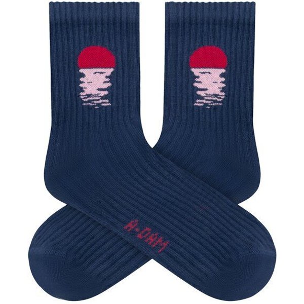 A-Dam Dunkelblaue Socken Blue Sunset