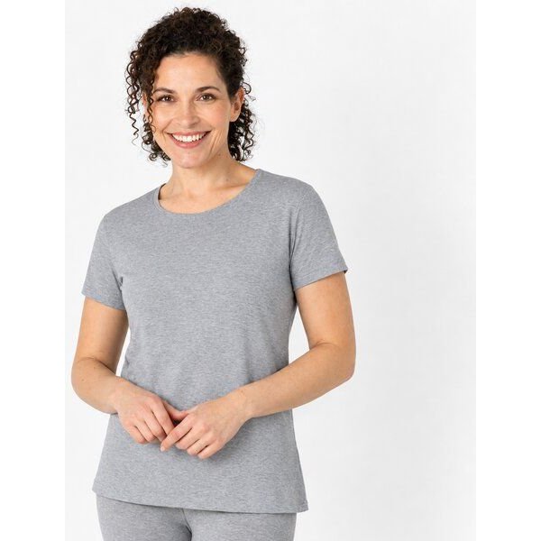 Kokon Zwo Rundhalsshirt mit Kurzarm 50% Wolle (kbT), 50% TENCEL