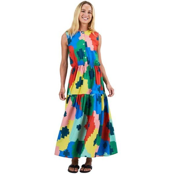 Brava Fabrics Hemdblusen-Kleid Maxi