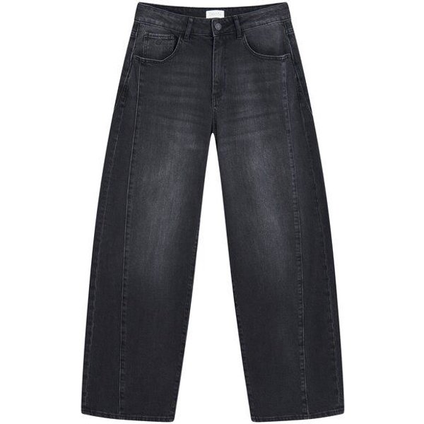 DAWN Jeans ASH Barrel Leg Cutline Vintage Black
