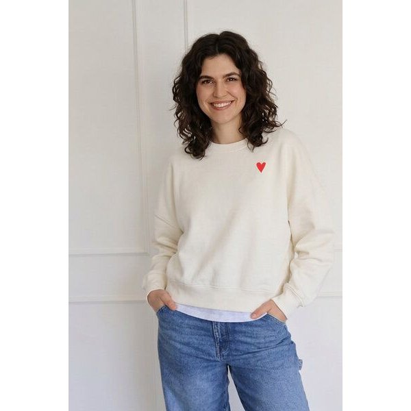Kultgut Artdesign - Goodness Pulloversweater im Boxistyle / Red Heart