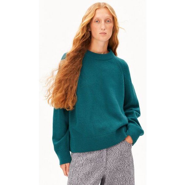 ARMEDANGELS WOOL KNIT Damen Strickpullover aus recycelter Wolle mit Bio-Wolle