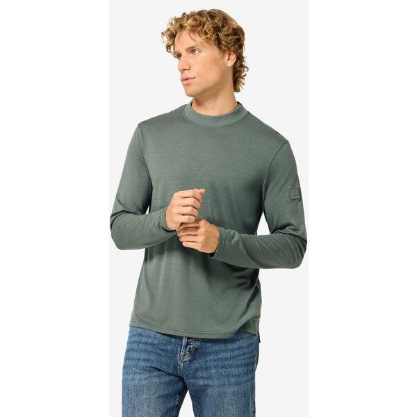 super.natural M CASUAL RIB BIO J LS für Herren, nachhaltig, Merino