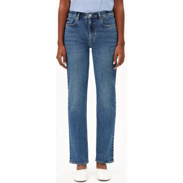 ARMEDANGELS CARENAA Damen Straight Jeans Bio-Baumwoll Mix Comfort Stretch