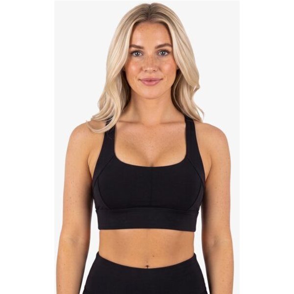 Yoga Hero Sport-BH mit gekreuztem Rücken – Zen Crossback Schwarz