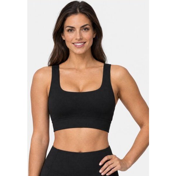 Yoga Hero Yoga Sport-BH mit herausnehmbaren Pads – Flow Schwarz