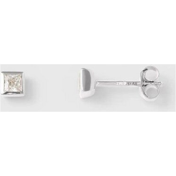 fejn jewelry Ohrstecker 'sparkle square' - mit Zirkonia