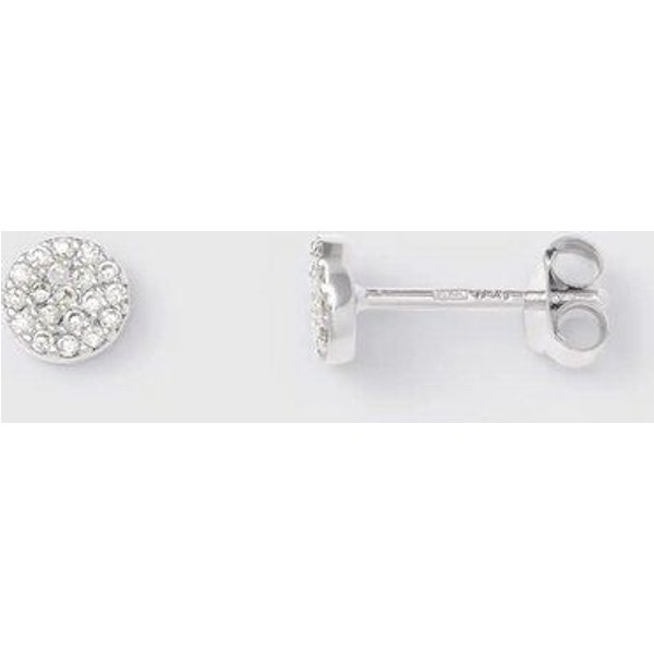 fejn jewelry Ohrstecker 'pavé disc' - mit Zirkonia