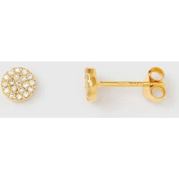 fejn jewelry Ohrstecker 'pavé disc' - mit Zirkonia