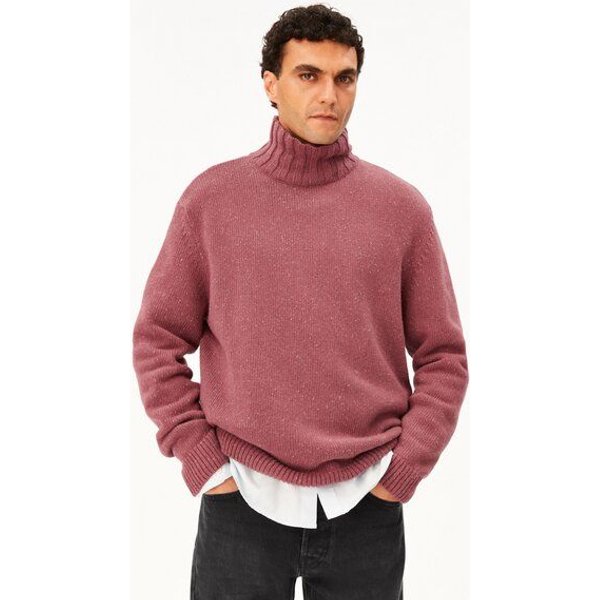 ARMEDANGELS TWEED ROLLNECK Herren Strickpullover aus recycelter Woll-Mix
