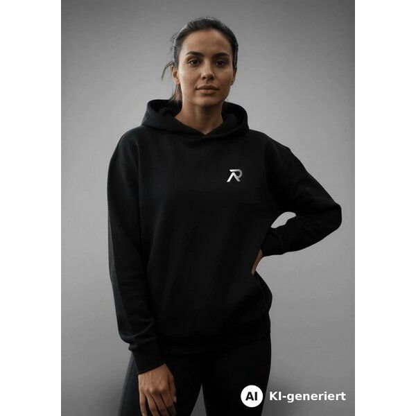 Re-Athlete ICON Cotton Damen Hoodie - black