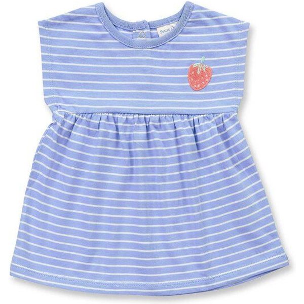 Sense Organics Baby Tunika blau-weiß geringelt, Modell AURORA