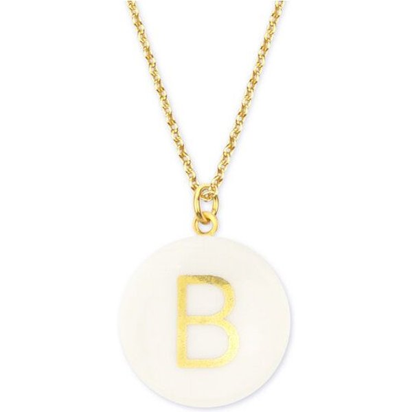 lille mus Halskette mit Porzellananhänger BUCHSTABE Porzellanschmuck