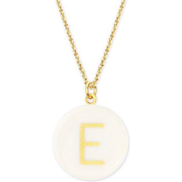 lille mus Halskette mit Porzellananhänger BUCHSTABE Porzellanschmuck