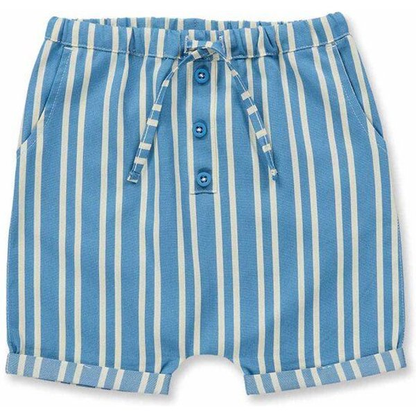 sense-organics Baby Shorts blau-weiß gestreift, Modell LEI
