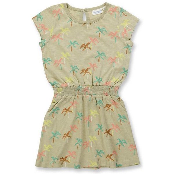 sense-organics Mädchenkleid mit Palmen, Modell MELDA