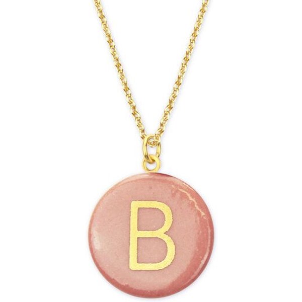 lille mus Halskette mit Porzellananhänger BUCHSTABE Porzellanschmuck