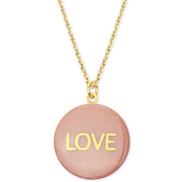 lille mus Halskette mit Porzellananhänger LOVE Porzellanschmuck