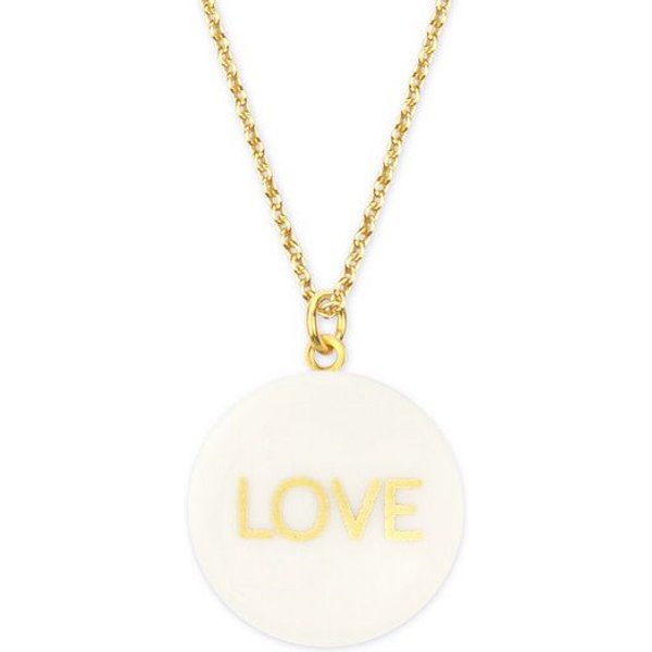 lille mus Halskette mit Porzellananhänger LOVE Porzellanschmuck