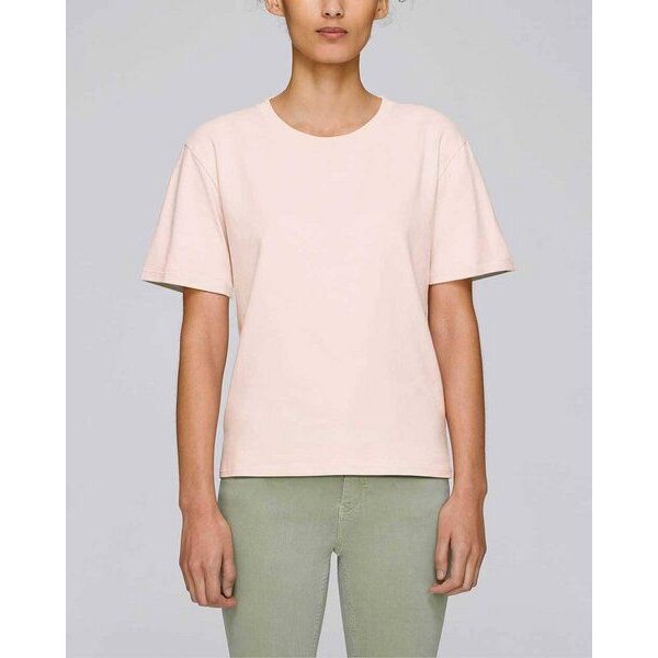 YTWOO Basic T-Shirt Damen, dicke Bio-Baumwolle (200 g/m²), XS-L