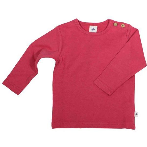 Leela Cotton Kinder Langarmshirt uni Bio-Baumwolle