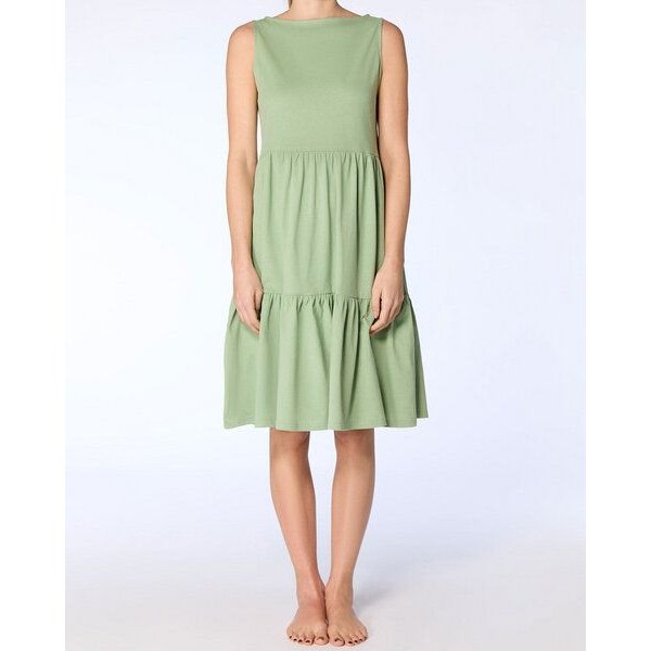 Leela Cotton Damen Volantkleid reine Bio-Baumwolle