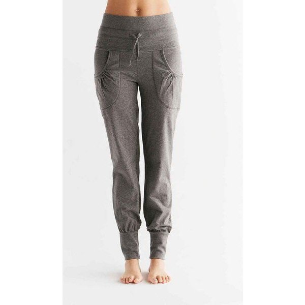 Leela Cotton Yogahose Melange mit Umschlagbund Baumwolle (Bio) Elasthan