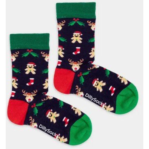 DillySocks Kindersocken Lil Gingerbread Night aus Biobaumwoll-Mix