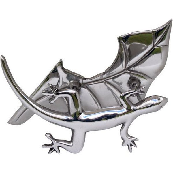 Mitienda Shop Weinflaschenhalter aus Zinn "Iguana"