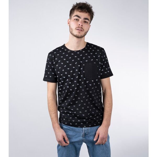 GARY MASH Shirt Paper Airplanes aus Modal®-Mix Schwarz