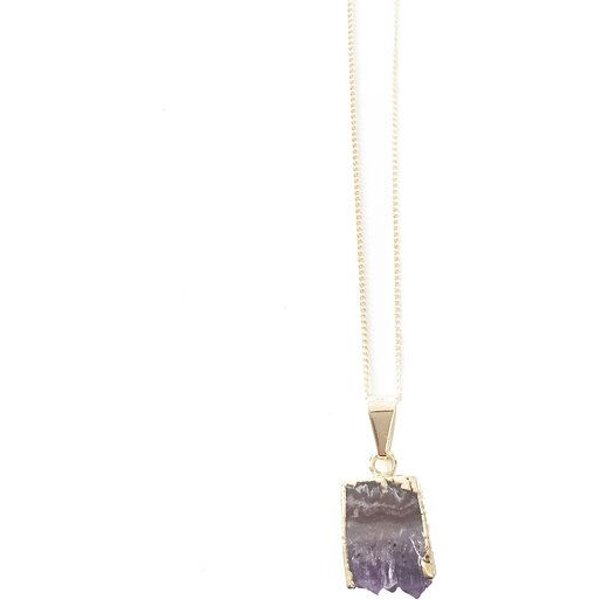 Crystal and Sage Arwen - vergoldete Amethyst Halskette