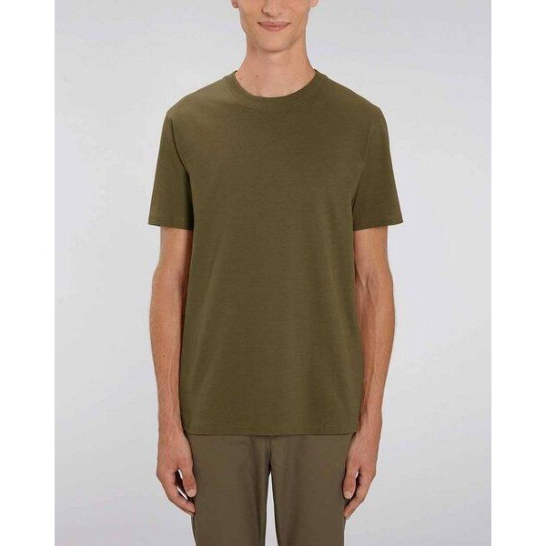 YTWOO Herren schweres Bio T-Shirt. Männer Premium Basic Shirt. Heavy Cotton
