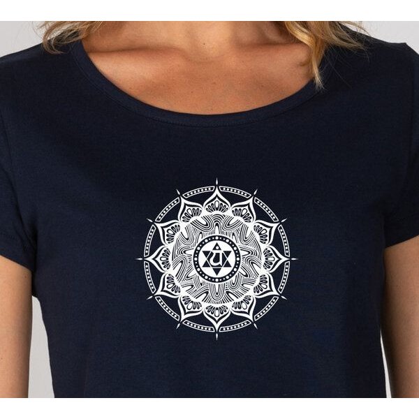Brandless Basic Bio T-Shirt (ladies) Nr.2 Anahata Chakra