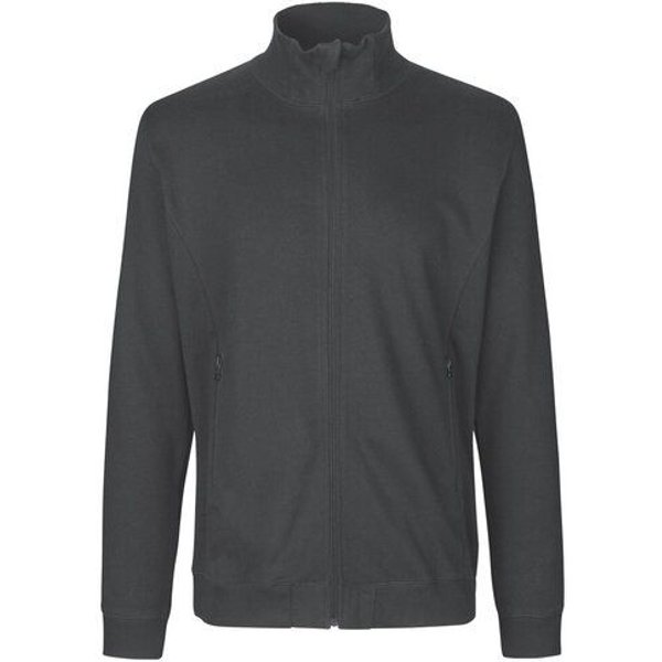 Neutral® Herren Unisex Sweatjacke ohne Kapuze hoher Kragen