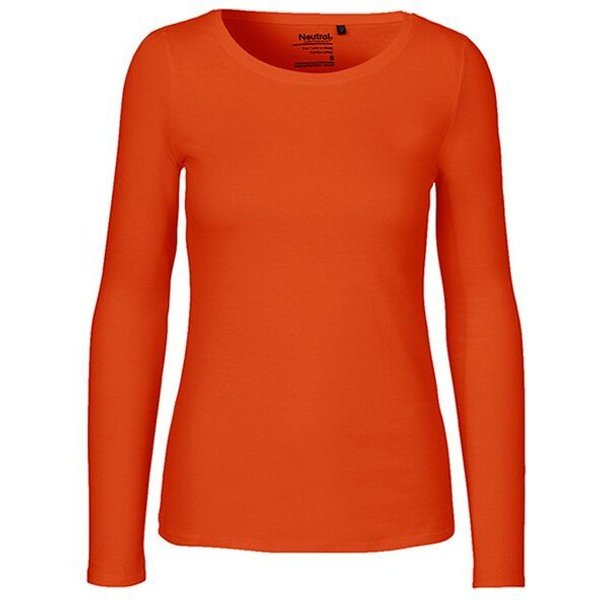 Neutral® Damen Langarm T-Shirt Bio Baumwolle Modern Fit Körpernah geschnitten