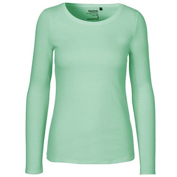 Neutral® Damen Langarm T-Shirt Bio Baumwolle Modern Fit Körpernah geschnitten