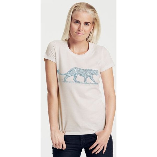Peaces.bio - handbedruckte Biomode Bio-Damen-T-Shirt "Leopard"